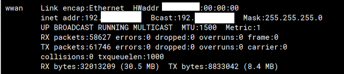 fnsysctl ifconfig